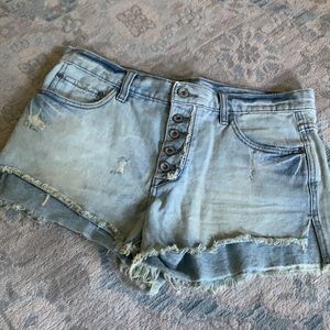 Free People Runaway Slouch Denim Short